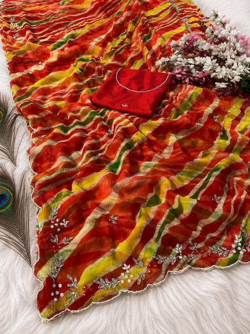 Vinayak lightweight chiffon saree wholesaler
